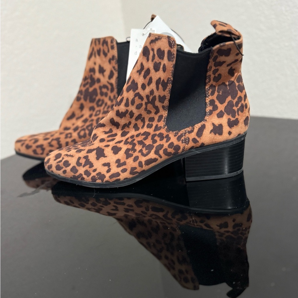 Leopard Print Ankle Boots